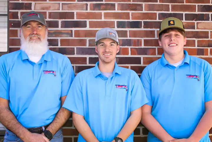 The hard working crew at Temp's Heating & Cooling in Pontotoc MS